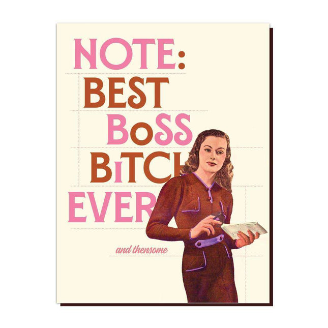 Boss Bitch Card by Jonesy Wood