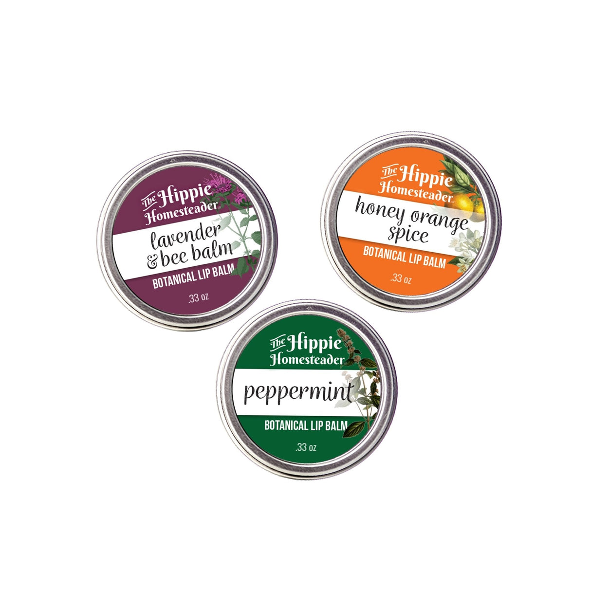 Botanical Lip Balms by The Hippie Homesteader, LLC