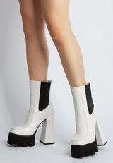 bounty high platform heel chelsea boots by London Rag