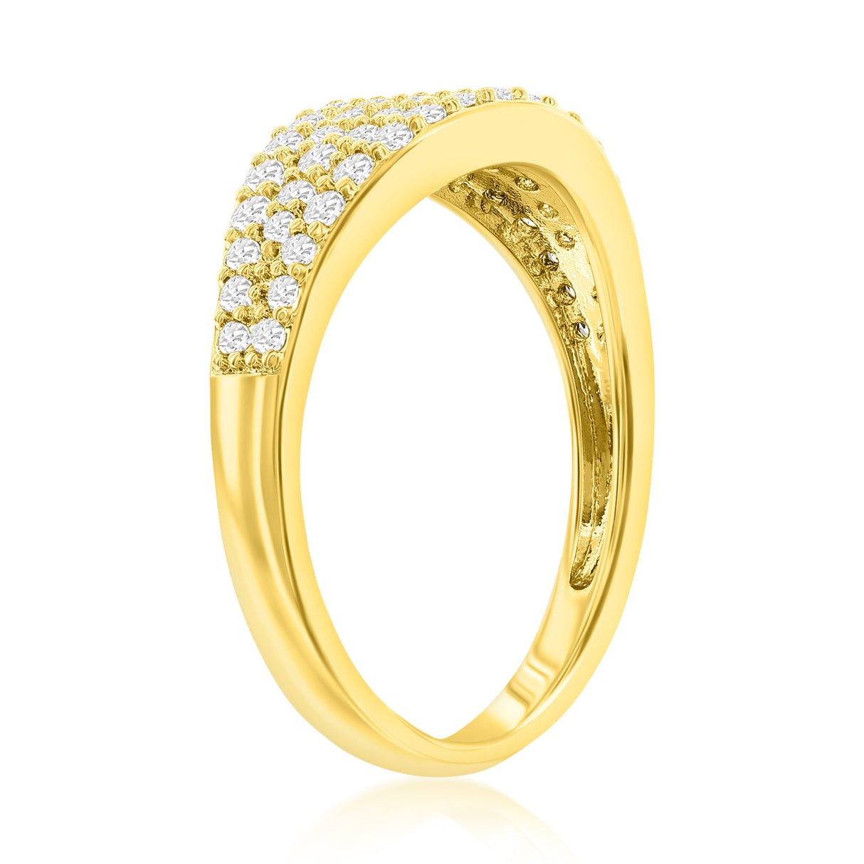 The "Arabella" Gold Crystal Ring by Donatello Gian