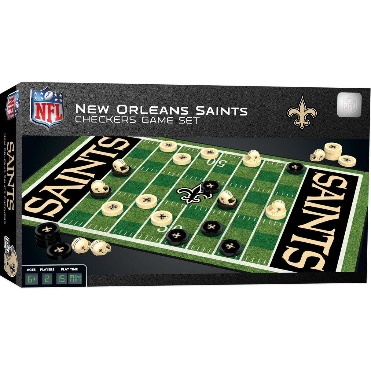 New Orleans Saints Checkers Board Game by MasterPieces Puzzle Company INC