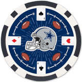 Dallas Cowboys 100 Piece Poker Chips by MasterPieces Puzzle Company INC