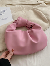 Bowknot Pleated Solid Color Handbags Accessories by migunica