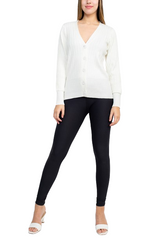 Cyrus V-Neck Button Down Long Sleeve Knit Cardigan by Curated Brands