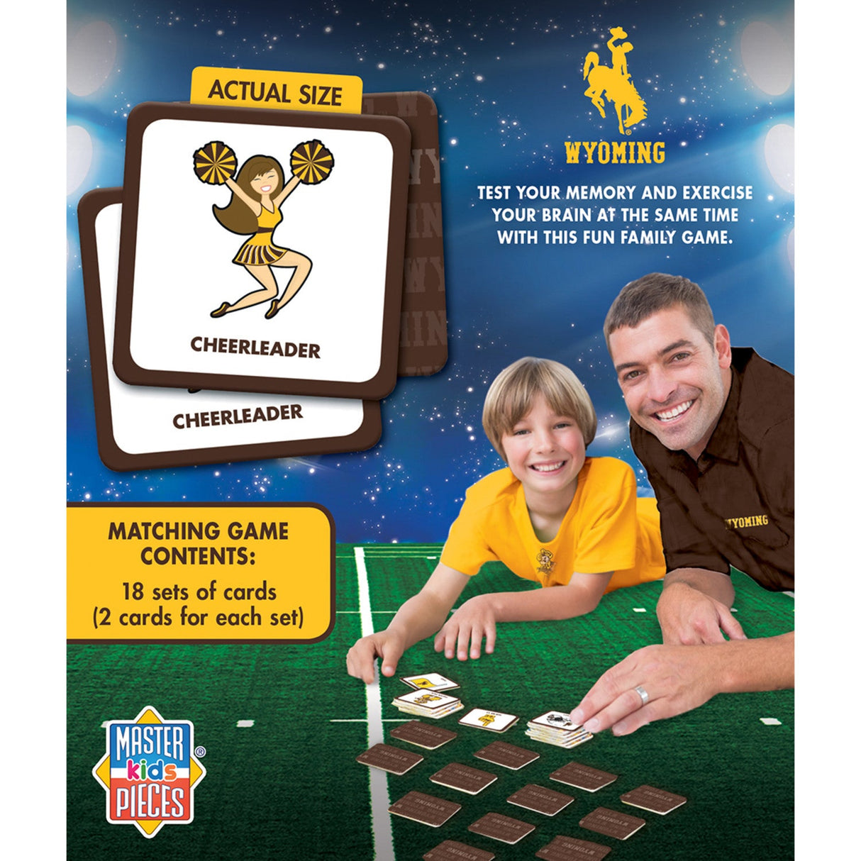 Wyoming Cowboys Matching Game by MasterPieces Puzzle Company INC