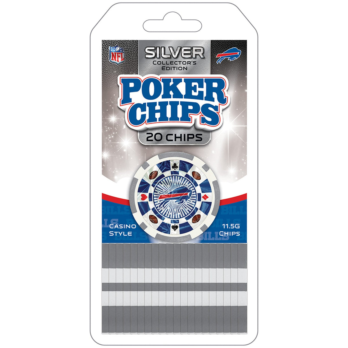 Buffalo Bills 20 Piece Poker Chips by MasterPieces Puzzle Company INC