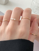 Simple Casual Chic Geometric Rings by migunica