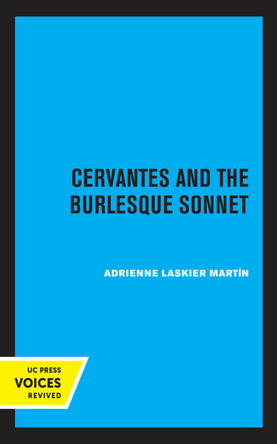 Cervantes and the Burlesque Sonnet - Paperback by Books by splitShops