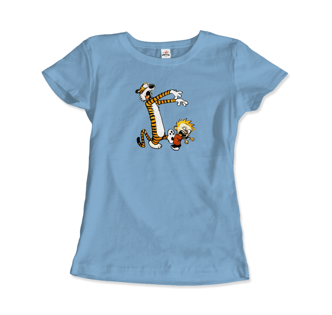 Calvin and Hobbes Playing Zombies T-Shirt by Art-O-Rama Shop - Vysn