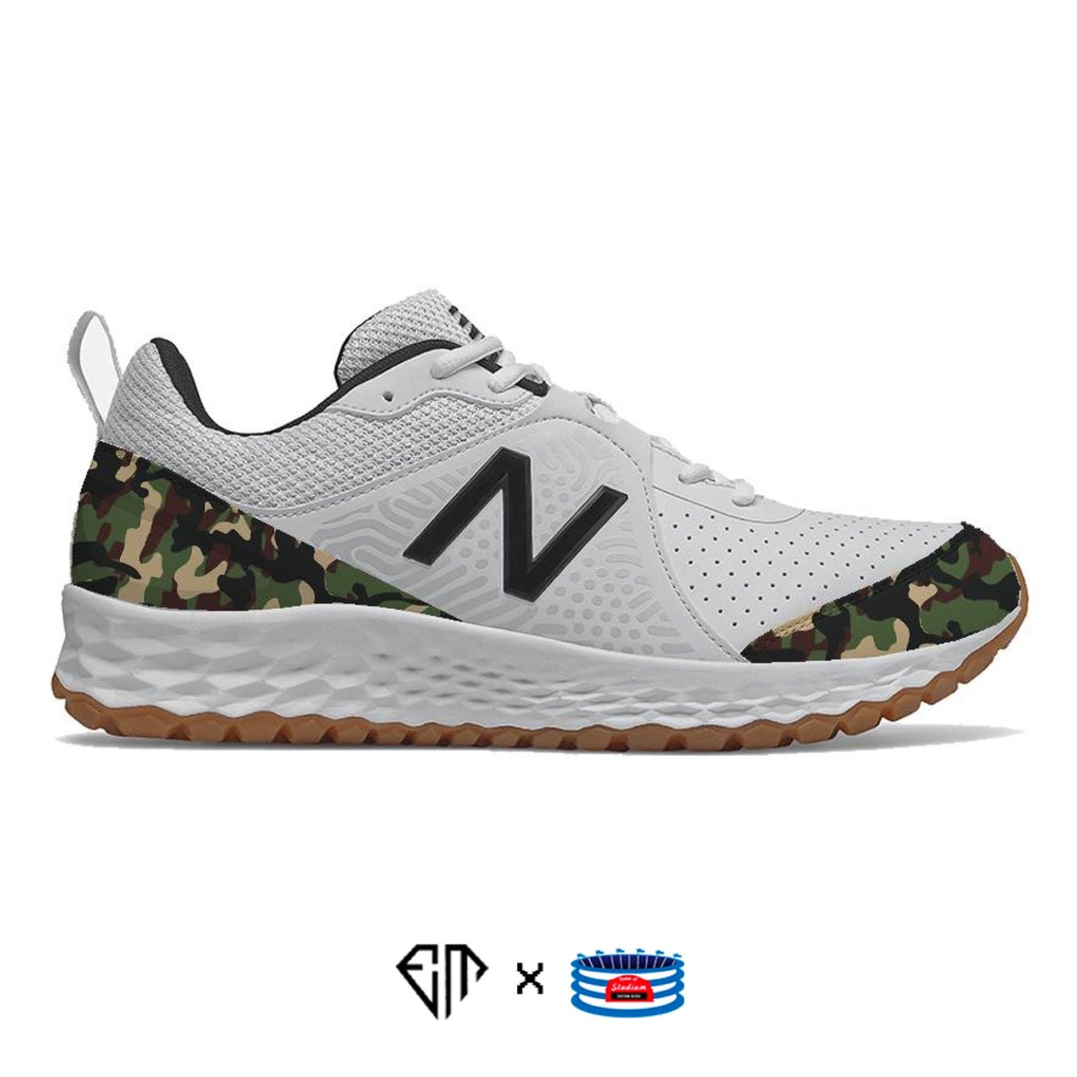 "Camo" New Balance 3000v5 Turfs by Stadium Custom Kicks