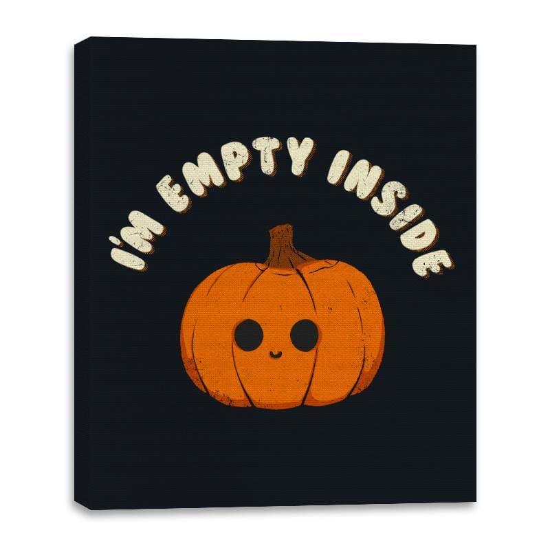 Empty Inside - Canvas Wraps by RIPT Apparel - Vysn