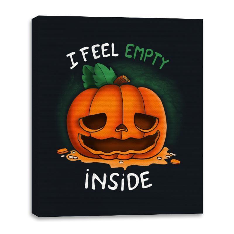 I Feel Empty Inside - Canvas Wraps by RIPT Apparel - Vysn