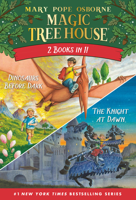 Magic Tree House 2-In-1 Bindup: Dinosaurs Before Dark/The Knight at Dawn - Paperback by Books by splitShops