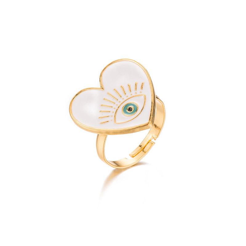 White Heart Ring by ClaudiaG Collection