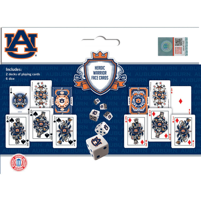 Auburn Tigers - 2-Pack Playing Cards & Dice Set by MasterPieces Puzzle Company INC