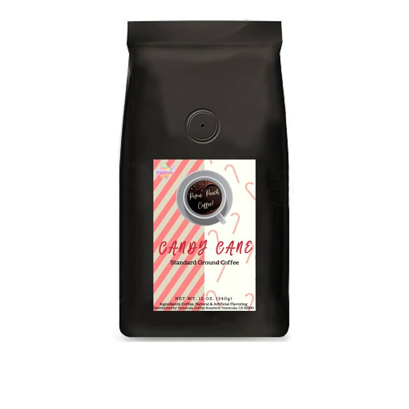 Candy Cane Coffee 12 oz by Popin Peach LLC