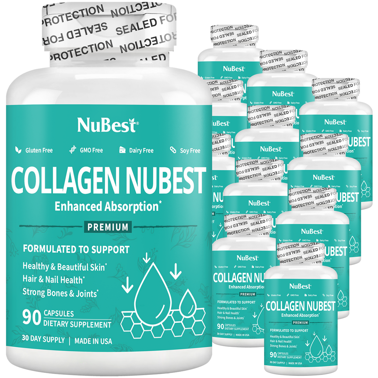 Collagen NuBest, Healthy Skin, Hair & Nails, 90 Capsules by NuBest Nutrition®