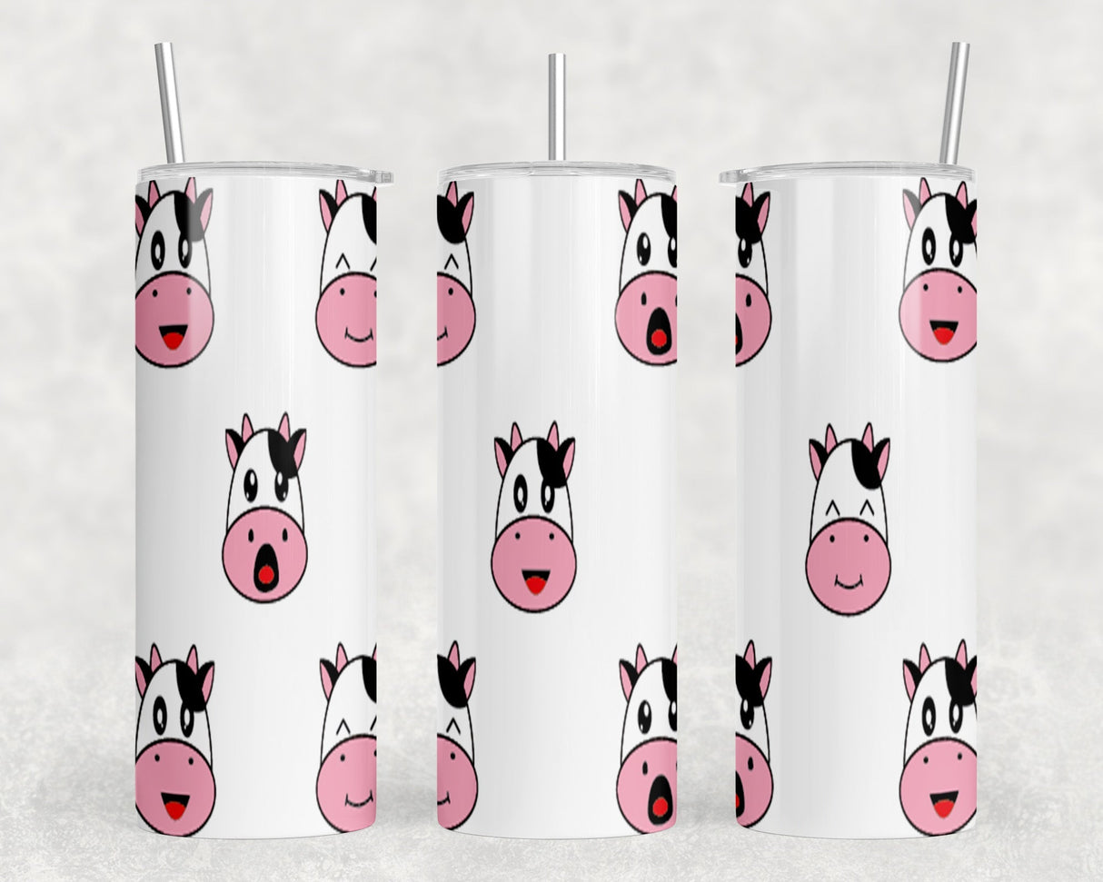 Cows|Skinny Tumbler|Optional Bluetooth Speaker| Speaker Color Varies by Rowdy Ridge Co