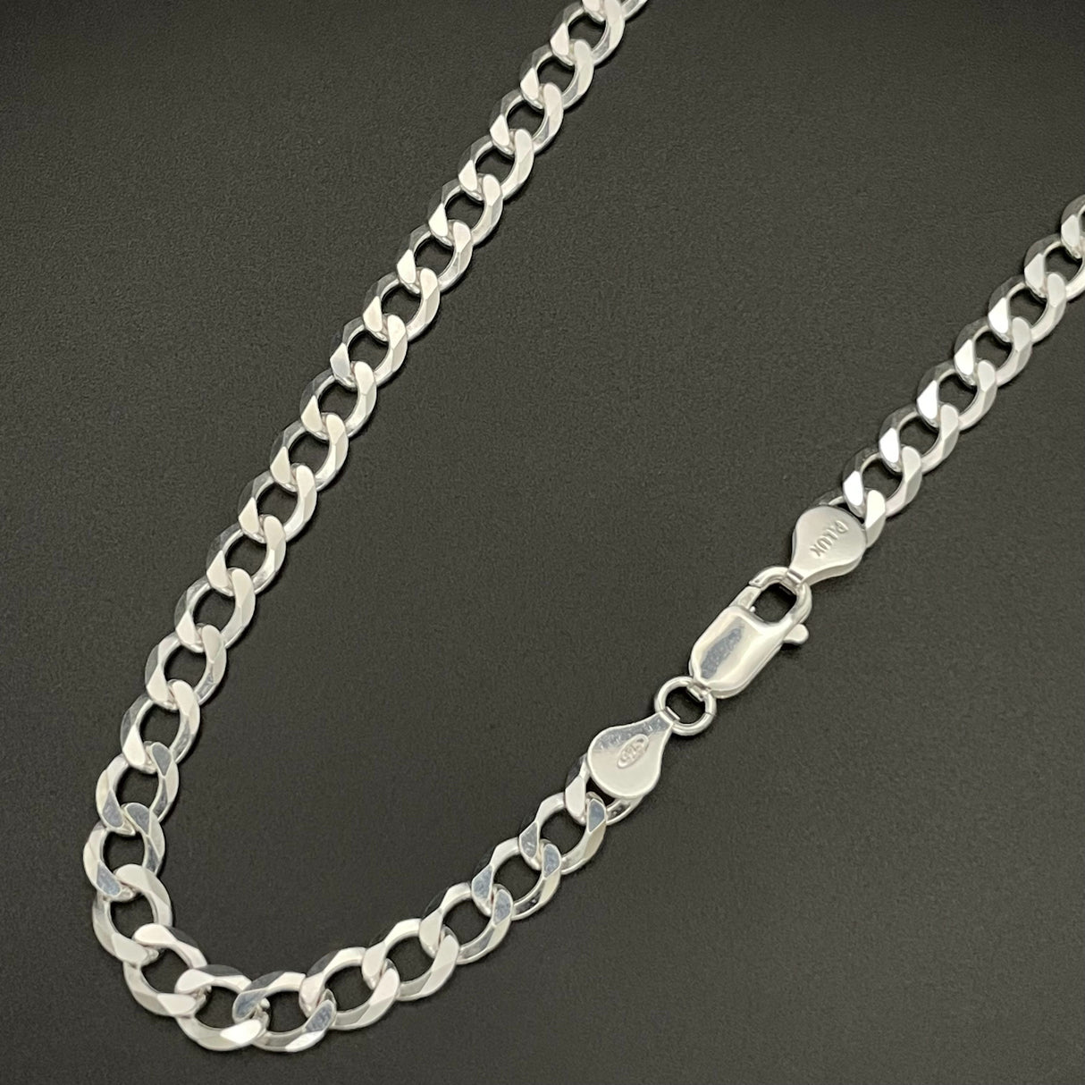 Donatello Gian Solid Sterling Silver Curb Chain Necklace, 2.5MM 16-24", Italian Made Stamped 925, Men & Women Necklace by Donatello Gian