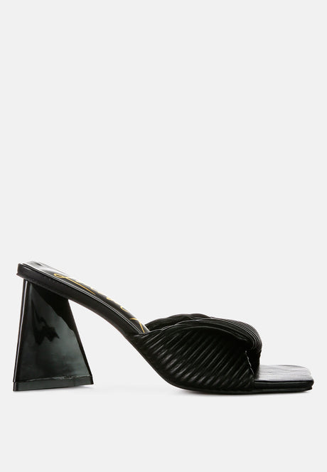 cupid kiss pleated twist strap sandals by London Rag