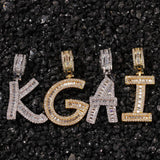 Custom Baguette Letter Pendant (1 letter available) by Bling Proud | Urban Jewelry Online Store