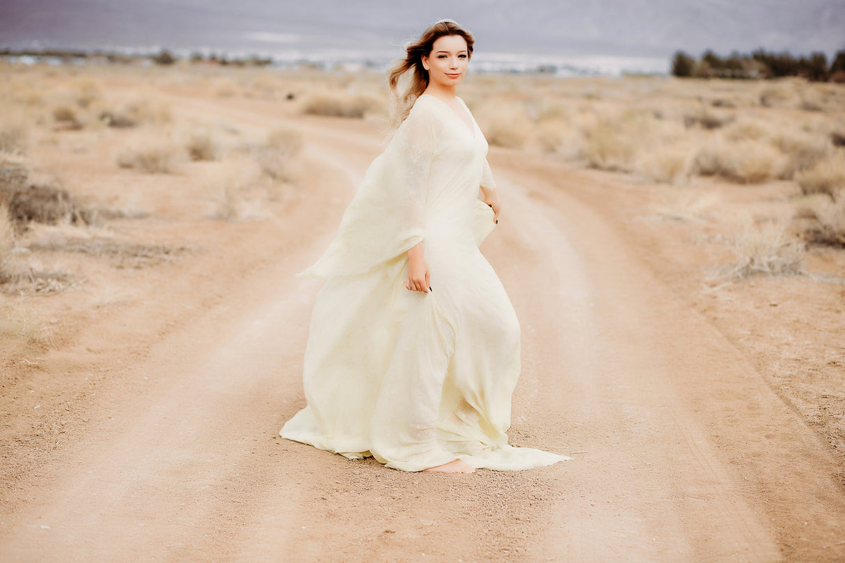 Flattering Boho Weddingdream dress, Maternity and not dream dress by AkitaArigatosonFashion