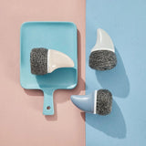 Cute Shark-Fin Pan Scrubber (with 4 scrub refills) - Vysn