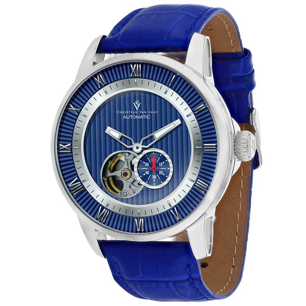 Christian Van Sant Men's Viscay Blue Dial Watch - CV0553 by Balec Group