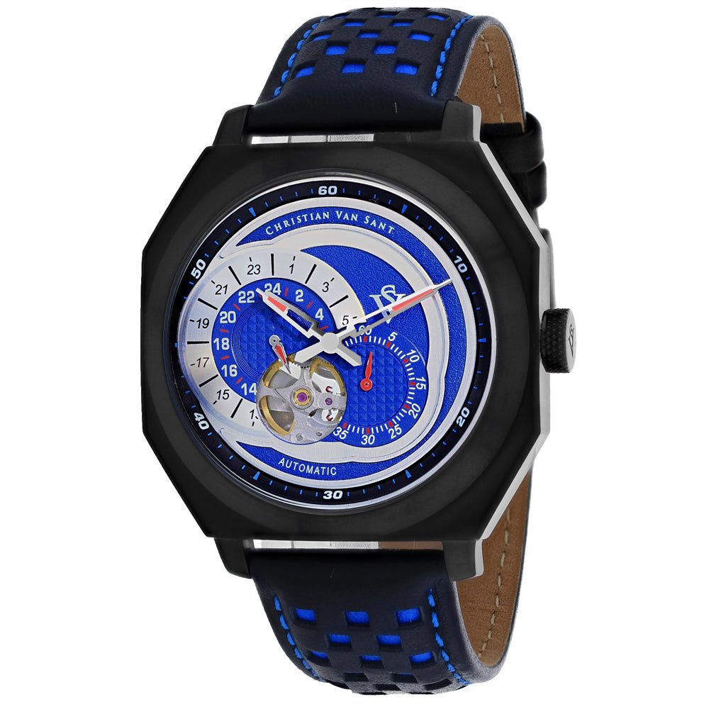 Christian Van Sant Men's Machina Blue Dial Watch - CV0563 by Balec Group