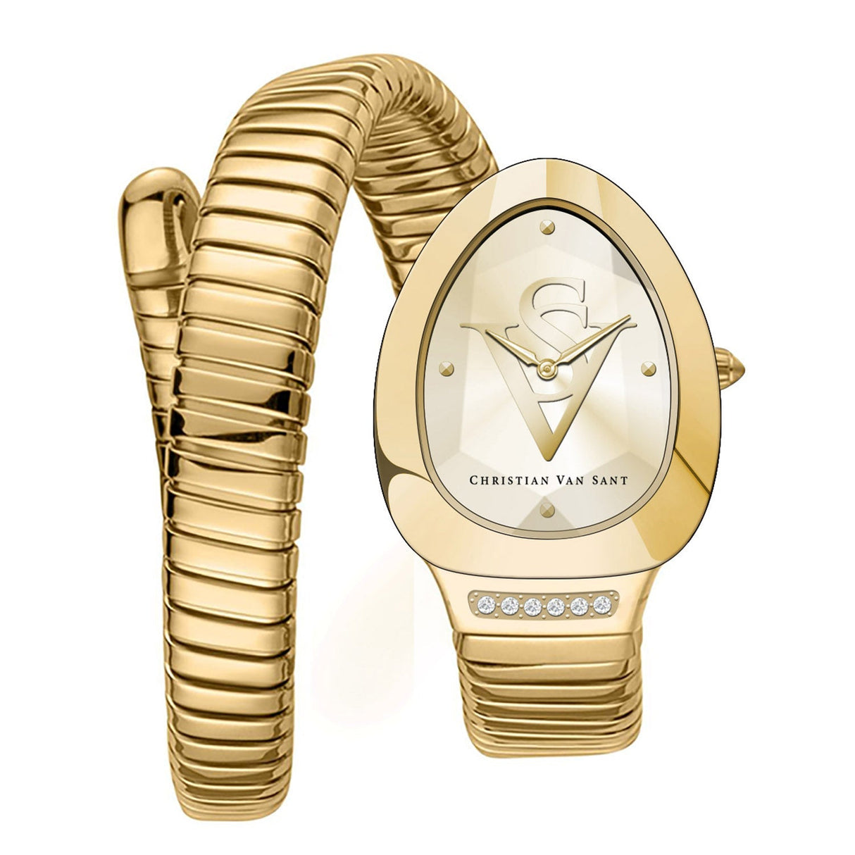 Christian Van Sant Women's Naga Gold Dial Watch - CV0874 by Balec Group