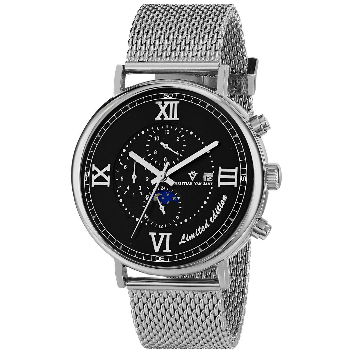 Christian Van Sant Men's Somptueuse LTD Black Dial Watch - CV1151 by Balec Group