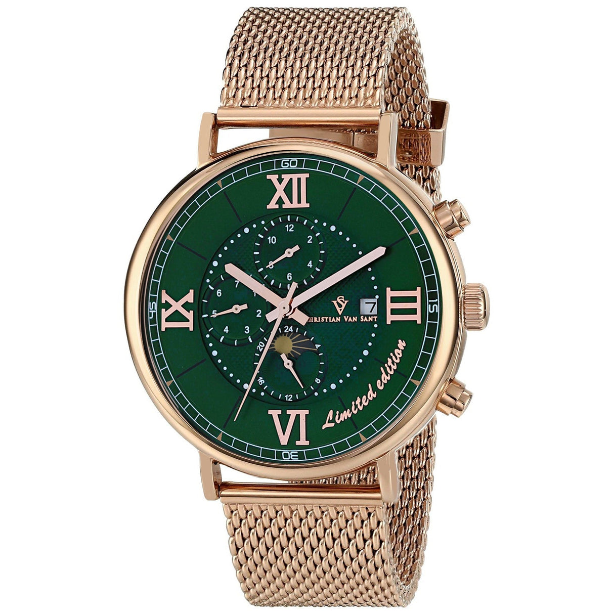 Christian Van Sant Men's Somptueuse LTD Green Dial Watch - CV1156 by Balec Group