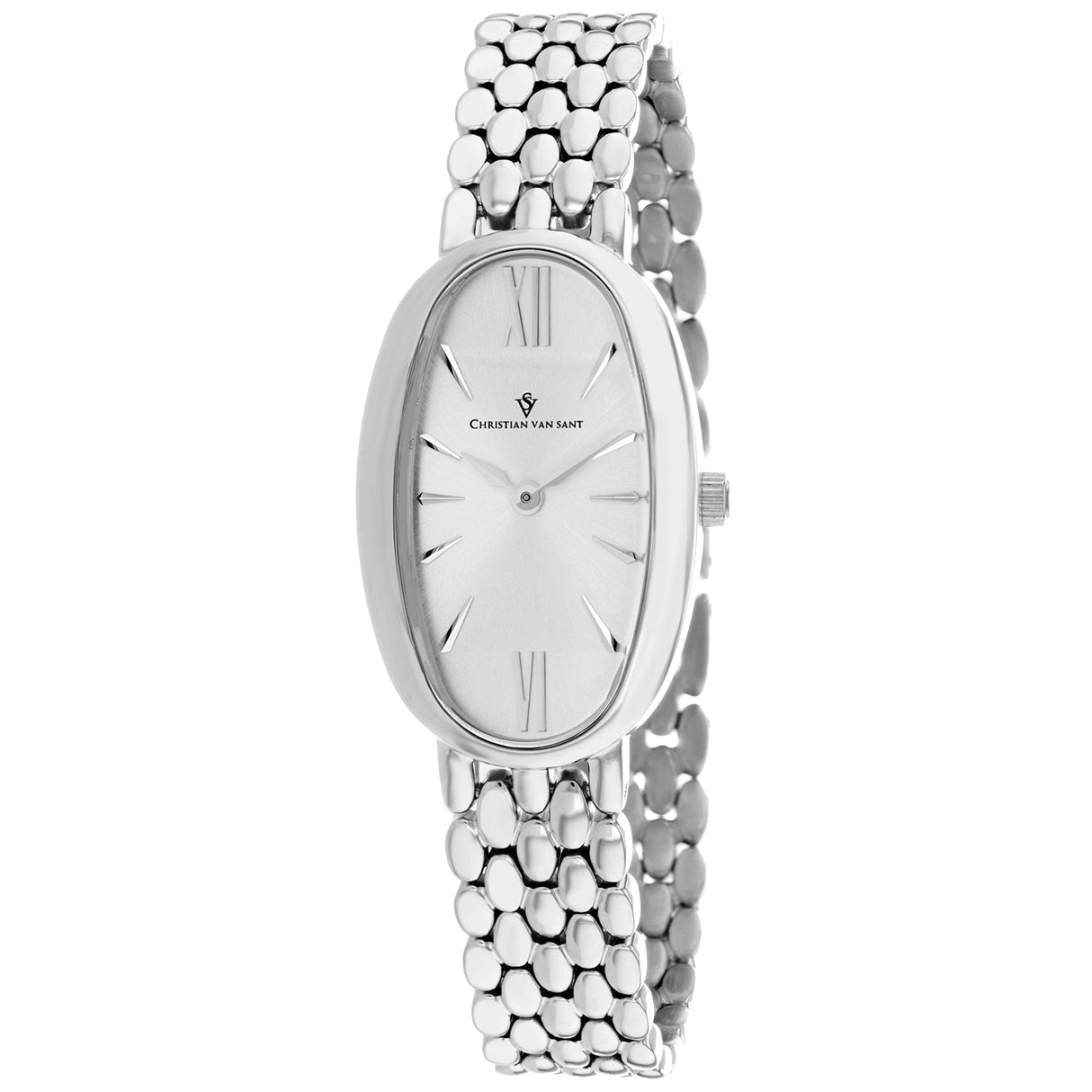 Christian Van Sant Women's Lucia Silver Dial Watch - CV1810 by Balec Group