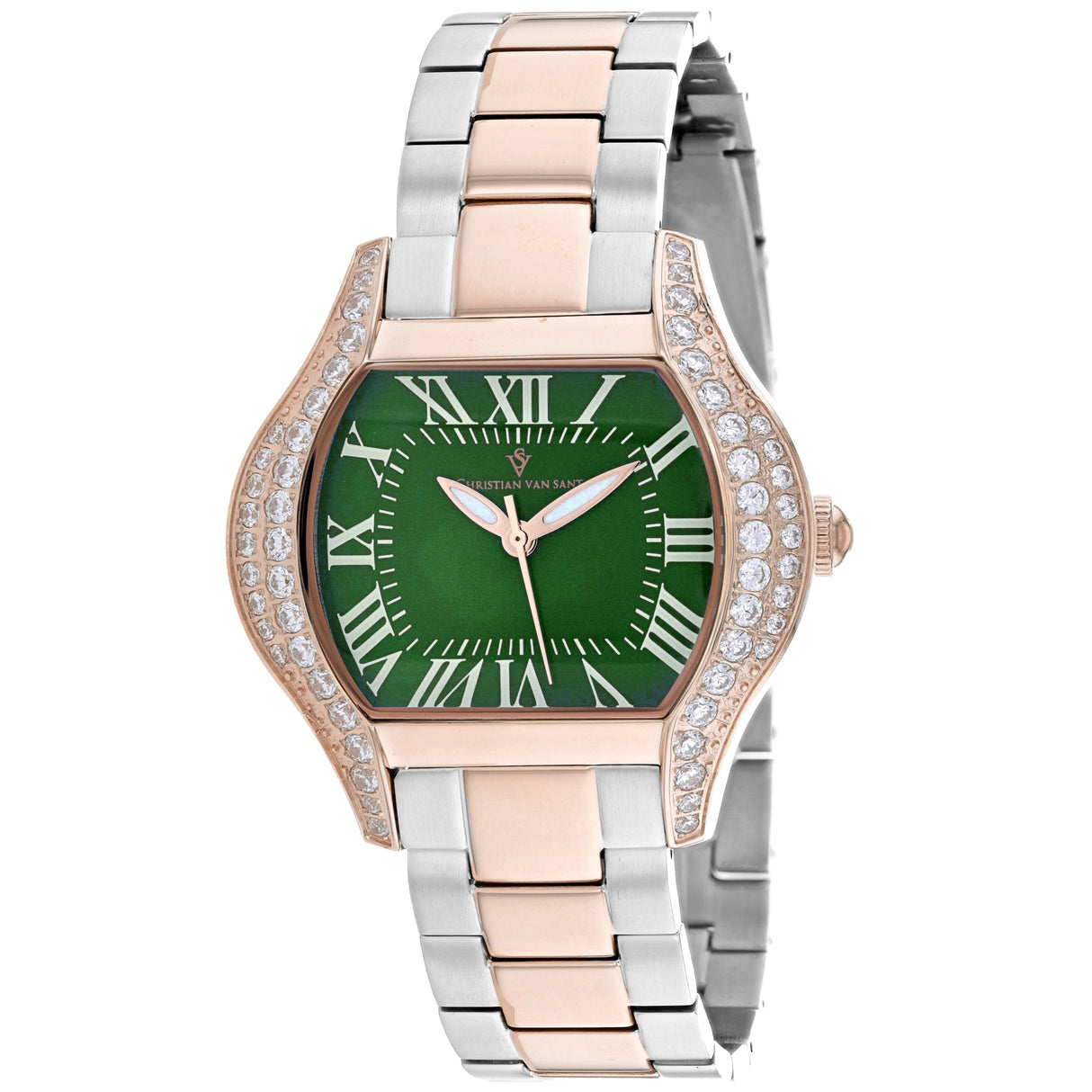 Christian Van Sant Women's Bianca Green Dial Watch - CV1835 by Balec Group