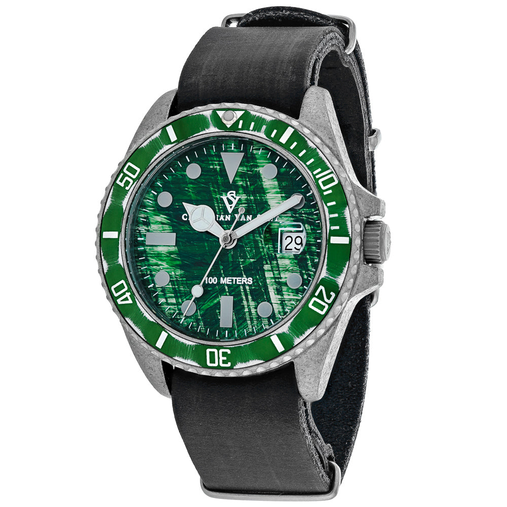 Christian Van Sant Montego Vintage Green Dial Watch - CV5202 by Balec Group