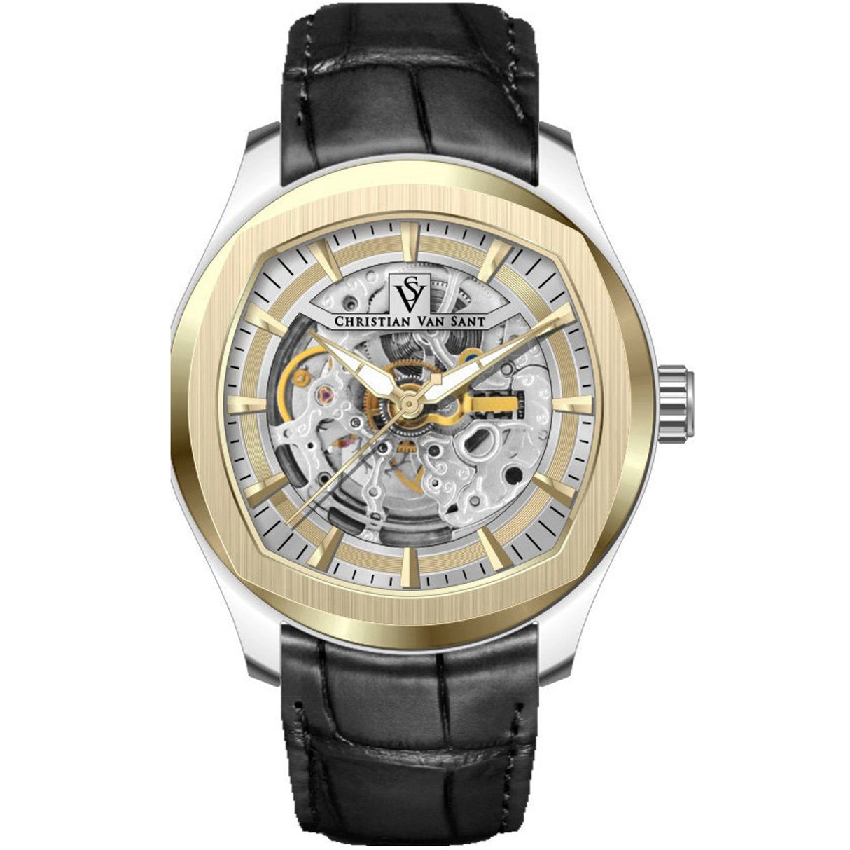 Christian Van Sant Men's Romeo Gold Dial Watch - CV9502 by Balec Group