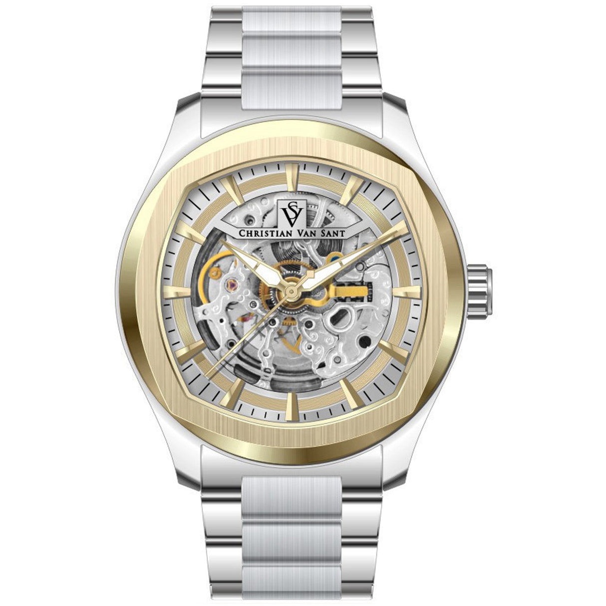 Christian Van Sant Men's Romeo Gold Dial Watch - CV9505 by Balec Group