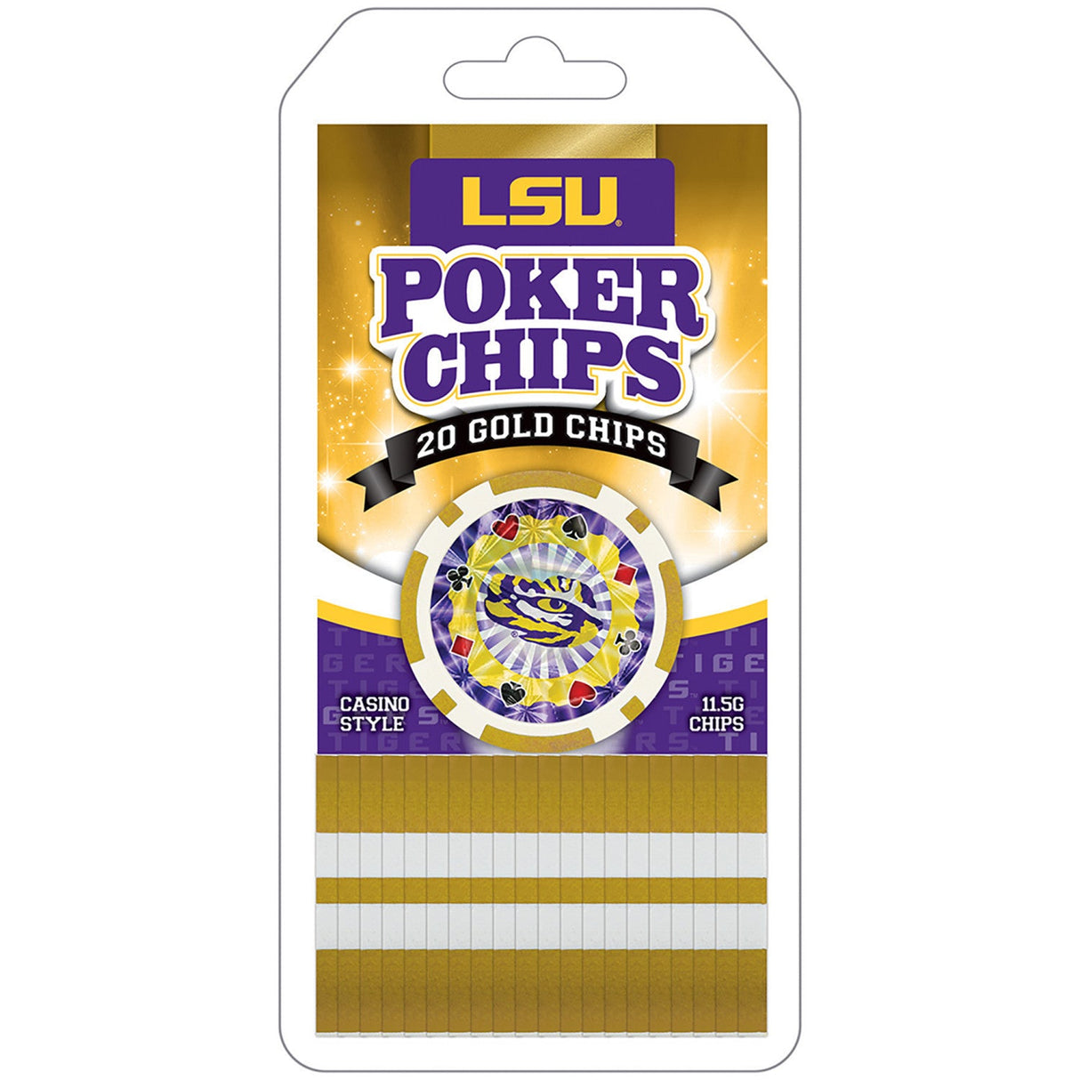 LSU Tigers 20 Piece Poker Chips by MasterPieces Puzzle Company INC