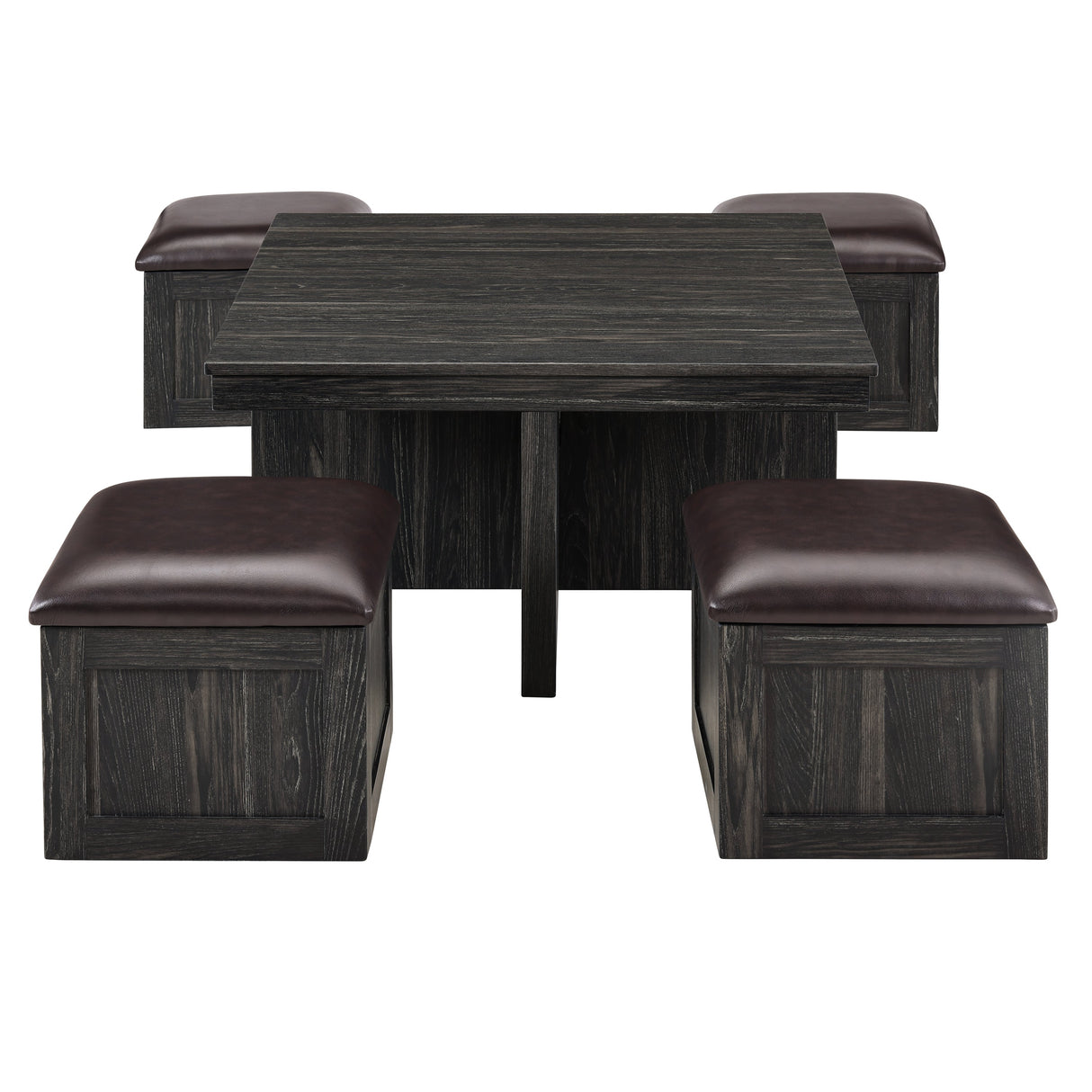 Coffee Table with 4 Storage Stools by Blak Hom