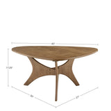 Triangle Solid Wood Coffee table by Blak Hom