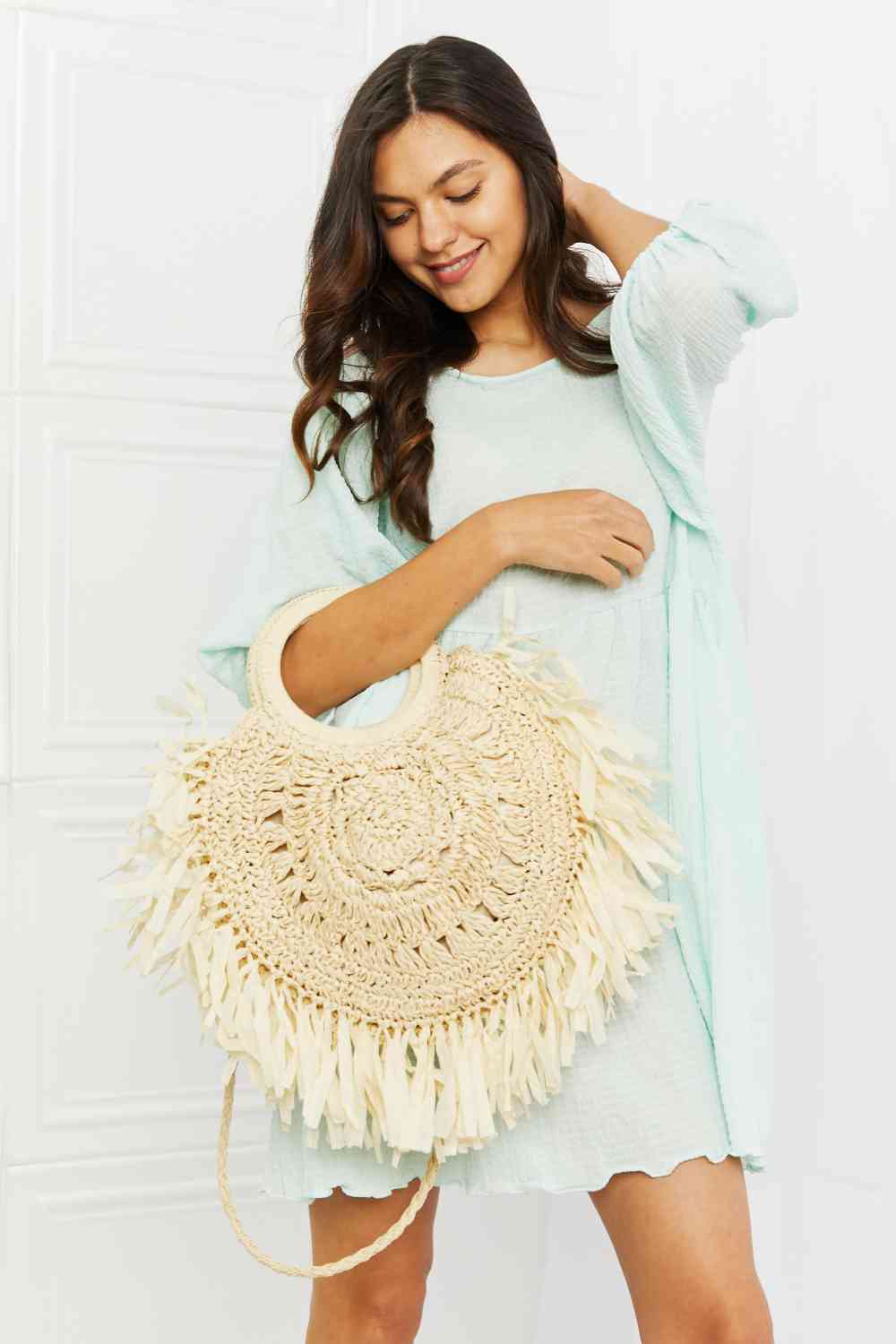 Straw Paradise Straw Handbag by Coco Charli