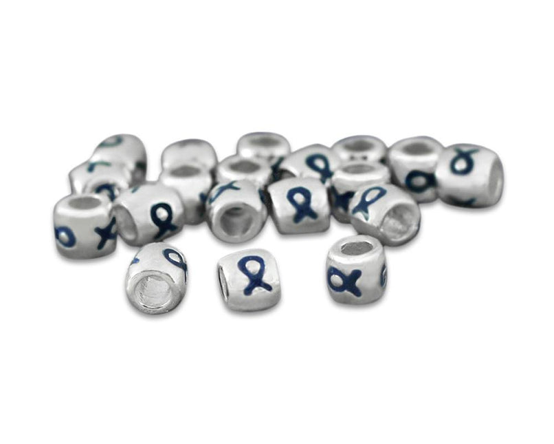 Dark Blue Ribbon Barrel Charms by Fundraising For A Cause