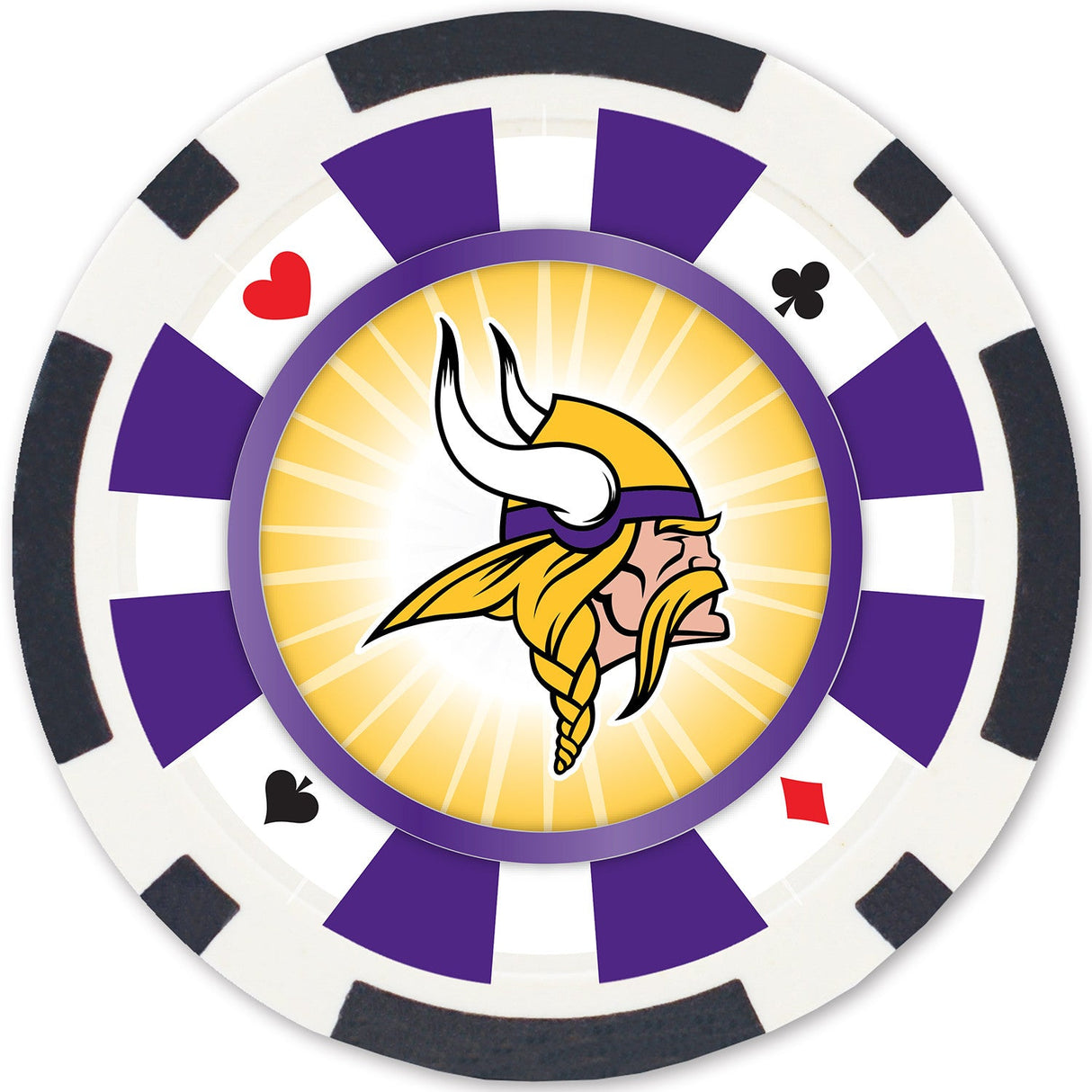 Minnesota Vikings 100 Piece Poker Chips by MasterPieces Puzzle Company INC