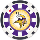 Minnesota Vikings 100 Piece Poker Chips by MasterPieces Puzzle Company INC