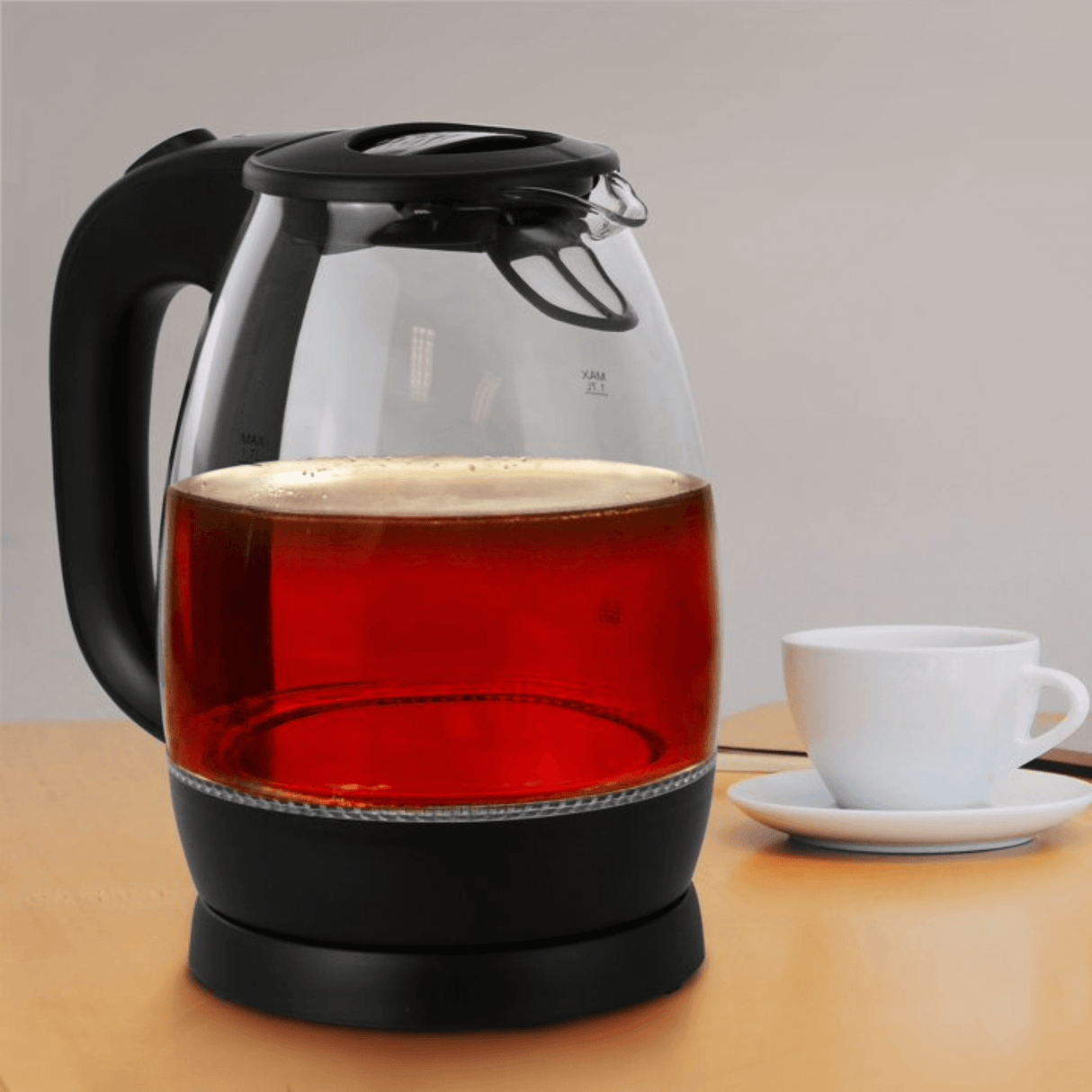 Better Chef 7-Cup Cordless Borosilicate Glass Electric Kettle with LED Light by Jupiter Gear Home