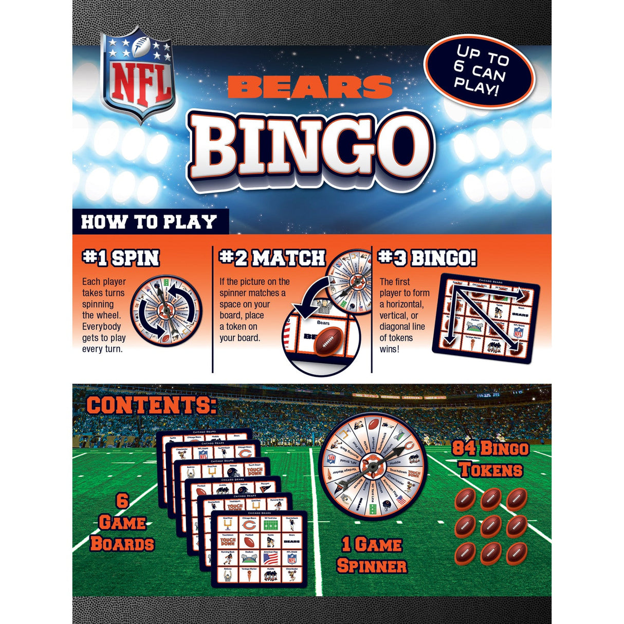 Chicago Bears Bingo Game by MasterPieces Puzzle Company INC