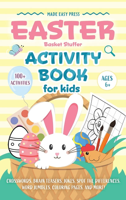 Easter Basket Stuffer Activity Book for Kids: The Ultimate Gift Book for Kids Ages 6-10 With 100+ Word Searches, Mazes, Puzzles, and More - Hardcover by Books by splitShops