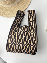 Casual Printed Woven Handbag by migunica