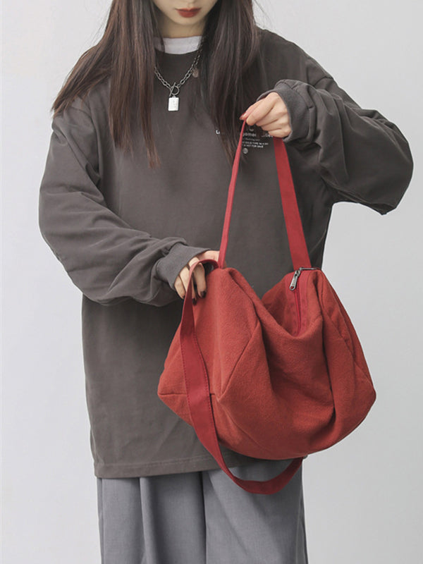 Casual Simple 4 Colors Canvas Bag by migunica