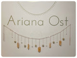 Desert Rose Peach Selenite Healing Crystal Garland by Ariana Ost